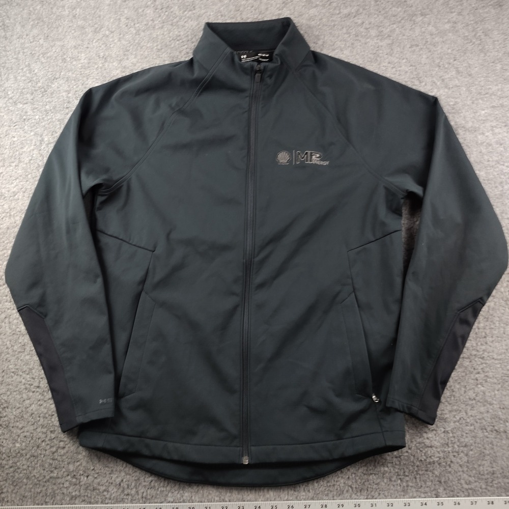 Under Armour Storm ColdGear Golf Jacket Mens Medium Black Shell Full Zip UA